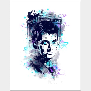 Watercolor Tenth Doctor Posters and Art